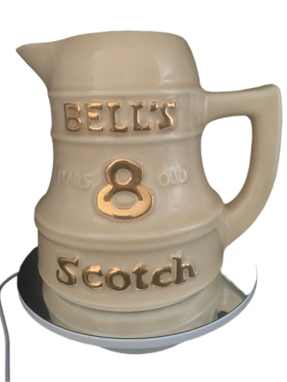 Vintage Bell's Blended Scotch Whiskey 8 12 Yr Old Whiskey Pitcher Jug Made in US